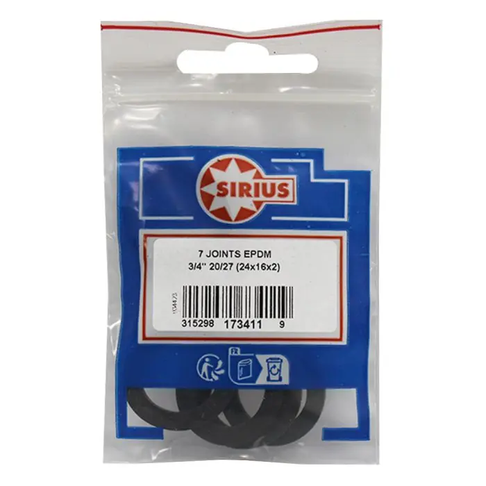 7 Joints ACS en Caoutchouc EPDM pour eau-chaude et froide sanitaire 3/4‘‘ (20/27) – Watts Meilleure Vente