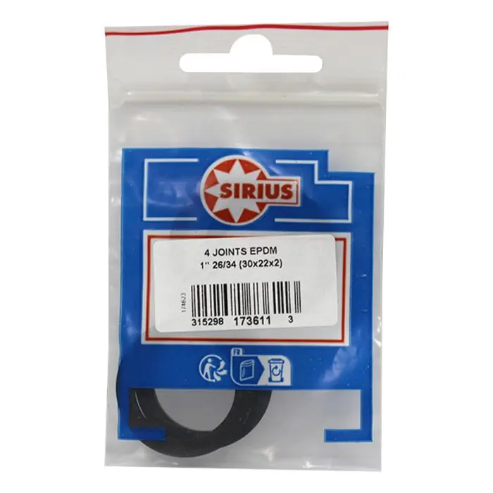 Vente Flash 4 Joints ACS en Caoutchouc EPDM pour eau-chaude et froide sanitaire 1‘‘ (26/34) - Watts