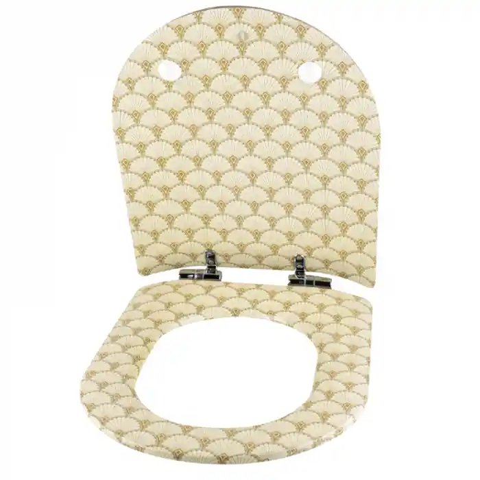 Abattant WC Wood Slim GATSBY – Ivoire – Descente assistée, déclipsable – Olfa Livraison Express