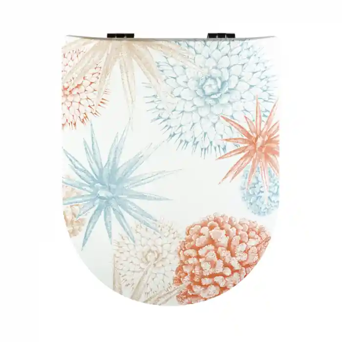 Abattant WC Wood Slim LITTORAL Brillant, descente assistée et déclipsable – Olfa Marque