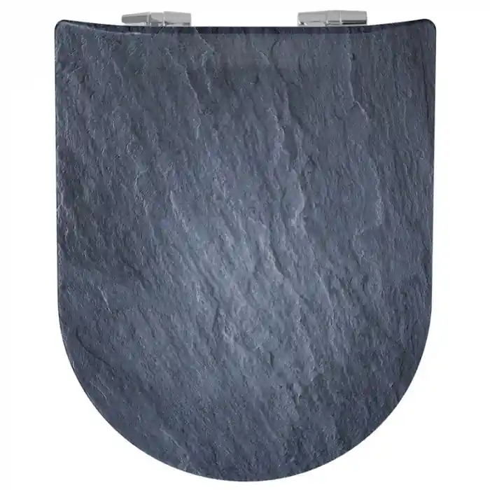 Abattant WC Wood Slim Ardoise Mat, descente assistée et déclipsable – Olfa Meilleur Prix