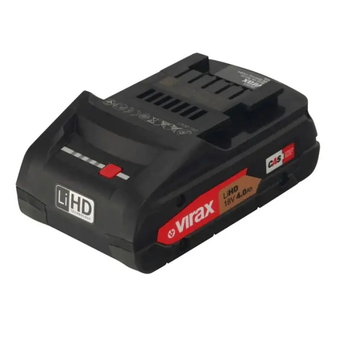 Top Vente Batterie 18V 4,0AH Li-ion HD CAS pour Viper® M2X / L2X / Eurostem® III – Virax
