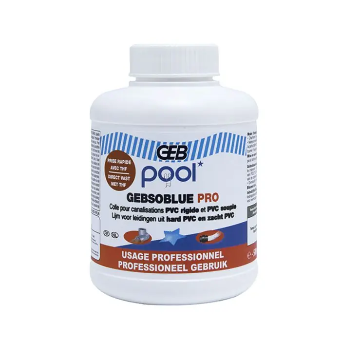 GEBSOBLUE Pro colle spéciale piscine Collage instantané 500 ml – GEB Dernier Modèle