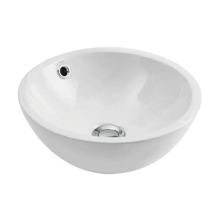 Vasque céramique ronde à poser CASTELLON C- Blanc – Ø350 x H145 mm – Bathco Dernier Modèle