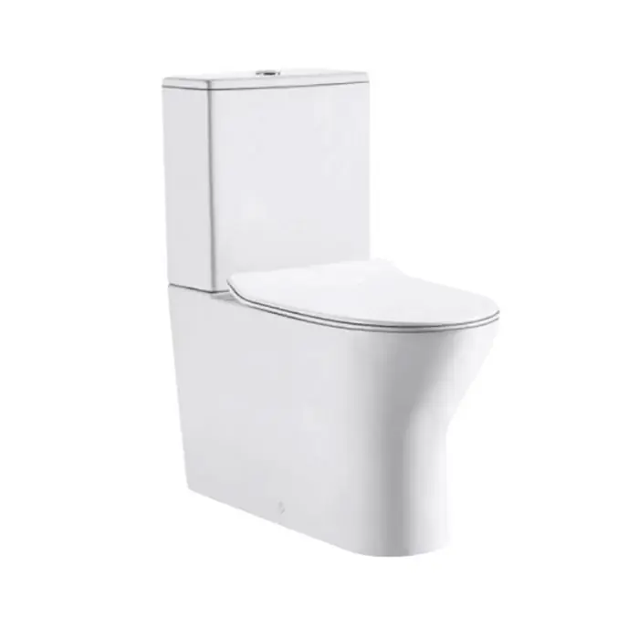 Affaire À Saisir WC sans bride SIDNEY – Sortie Horizontale avec abattant slim soft close en Duroplast déclipsable – Bathco