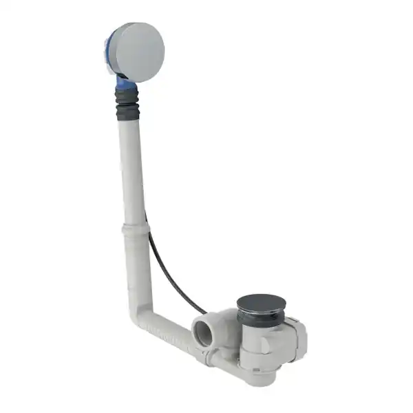 Vidage de baignoire Geberit avec actionnement rotatif, d52, longueur 23 cm, avec kit de finition – Geberit Usine Directe
