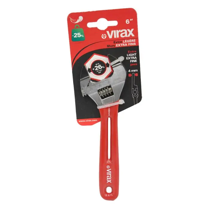 Offre Du Jour Clé à molette 6" extra-légère avec des mors fins - Virax