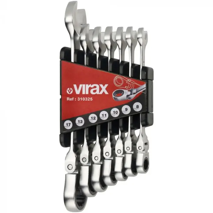 7 clés à cliquet à tête flexible (8, 9, 10, 11, 12, 13, 17 mm) – Virax Remise