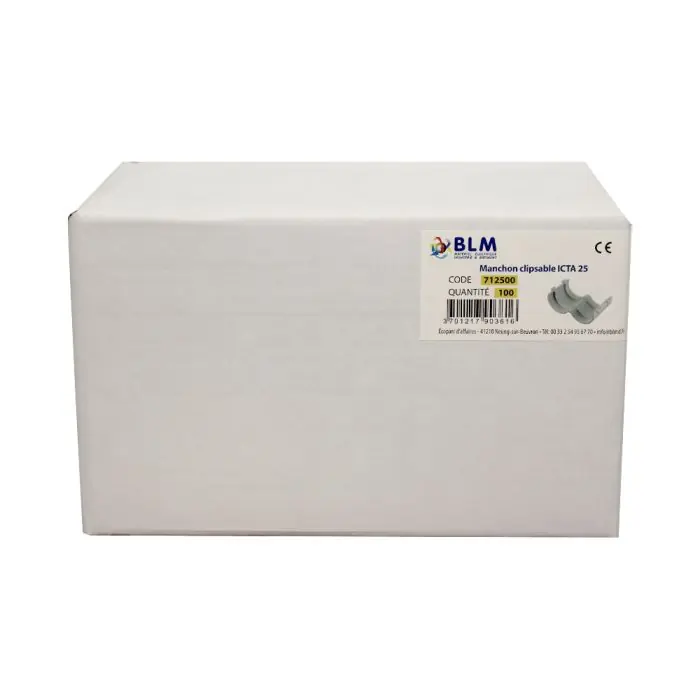 100 Manchons clipsables pour tube ICTA 25 – BLM Soldes