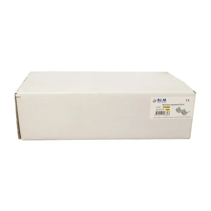 100 Manchons clipsables pour tube ICTA 32 – BLM Prix Promo