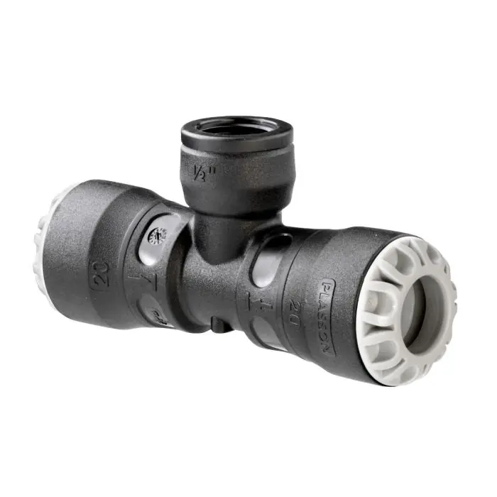 Té 90° encliquetable PE Ø40 – femelle 1&Prime; – PE Ø40 Bon Plan