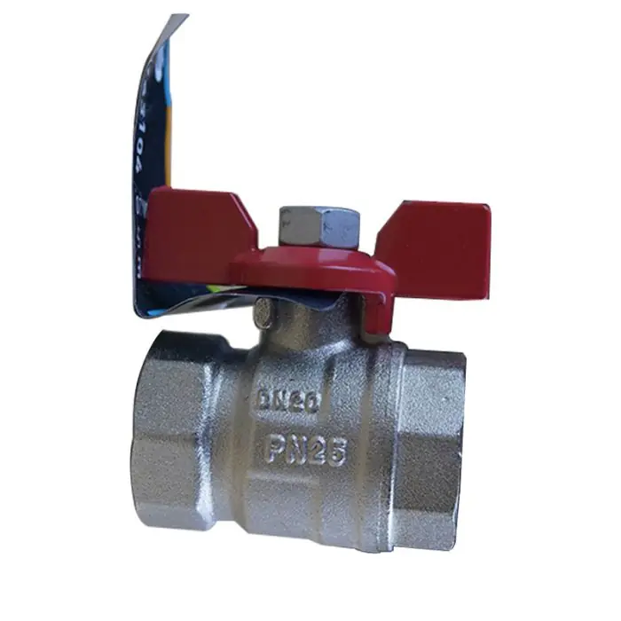 Vanne à sphère PN25 NILE ACS Manette Papillon rouge Femelle/Femelle 3/4" (20/27) - Arco Nouvelle Collection