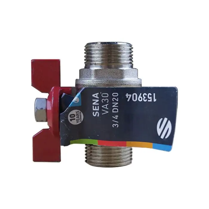 Pas Cher Vanne à sphère PN30 SENA ACS Manette Papillon rouge Mâle/Mâle 3/4" (20/27) - Arco