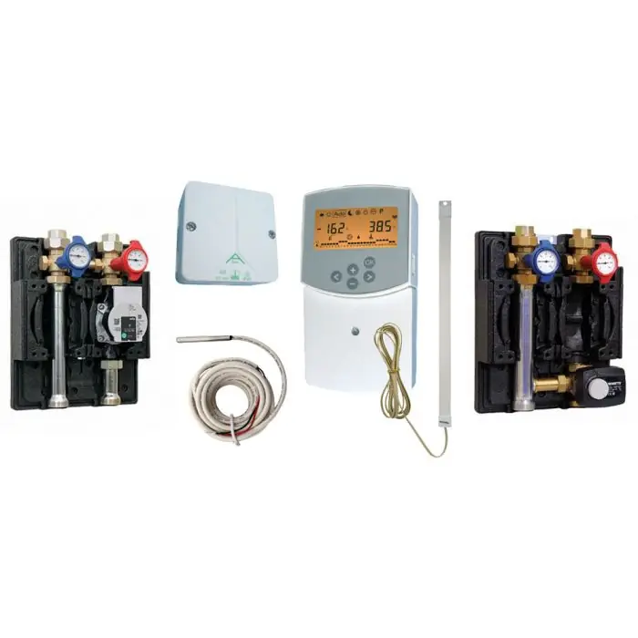 Module Hydraulique avec régulation 2 circuits pour PAC + thermostat Radio - Watts Acheter En Ligne