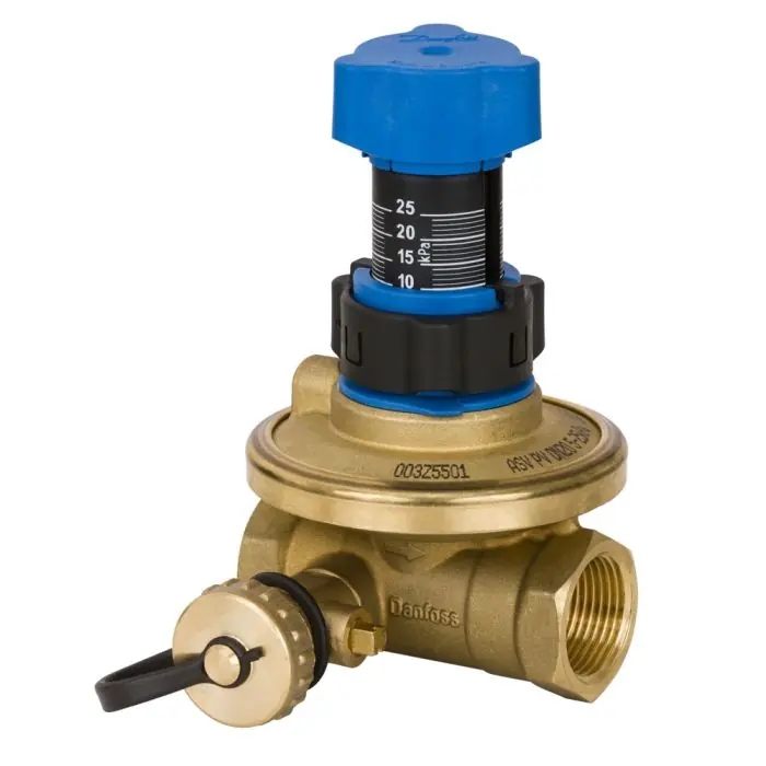 Commander Vite Vanne d‘équilibrage automatique sans isolation Type ASV-PV régulateur deltaP 5 à 25 kPa – DN 25 – Filetage Femelle G1&Prime; – Danfoss