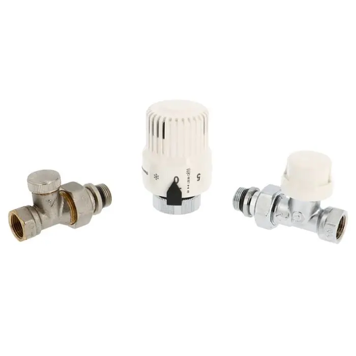 Tête thermostatique Pas de 30x1,5 + corps chromé 1/2" (15/21) Droit + raccord - Thermador Offre Exclusive