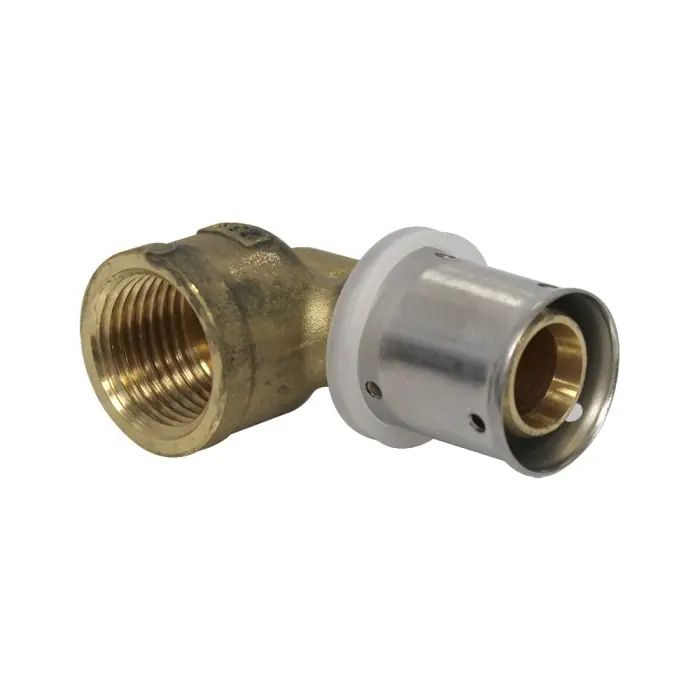 Raccord multicouche à sertir coude femelle (15/21) 1/2" - Ø20x2,0 - MULTIPEX Vente Directe