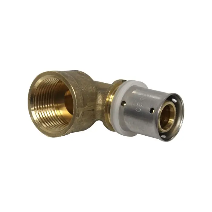 Raccord multicouche à sertir coude femelle (20/27) 3/4" - Ø20x2,0 - MULTIPEX Populaire