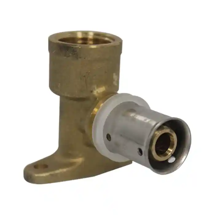 Authentique Coude applique multicouche à sertir (15/21) 1/2" - Ø16x2,0 - MULTIPEX