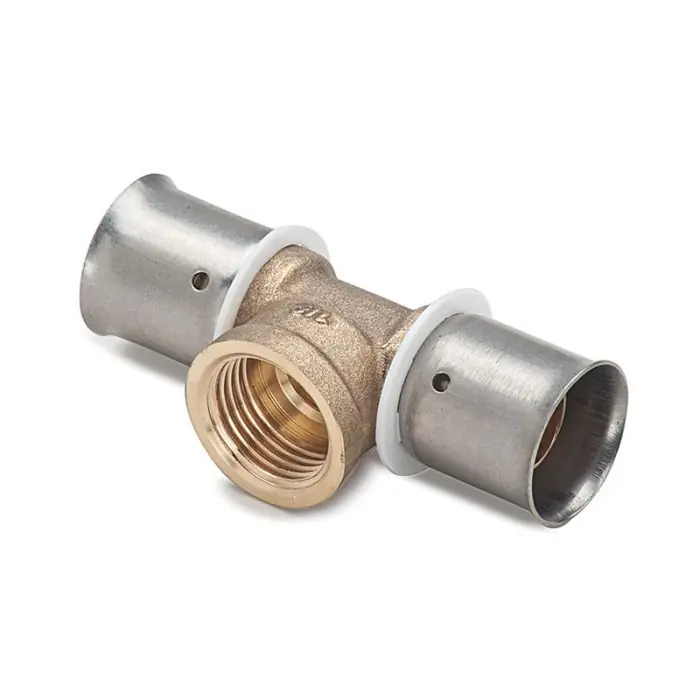 Acheter Direct Té multicouche à sertir femelle - Ø16x2,0 - (15/21) 1/2" - MULTIPEX