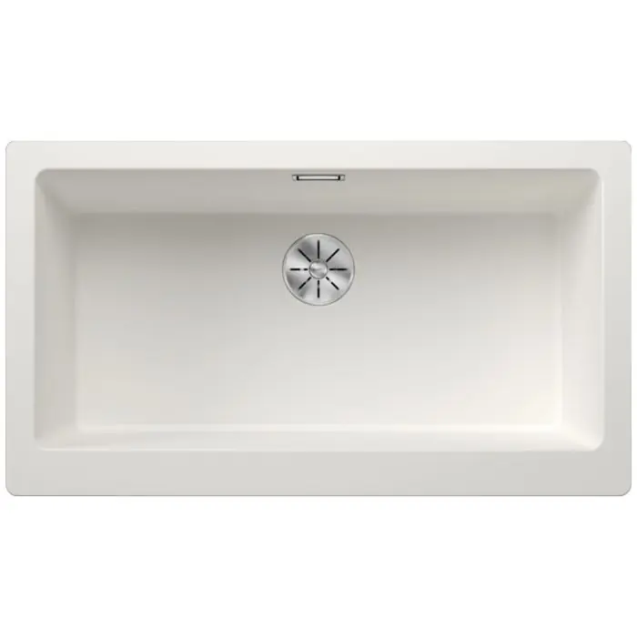 Évier Vintera XL 9-UF blanc – sous-meuble 90 cm – 896 x 510 x 220 mm – vidage manuel – Blanco Livraison Express