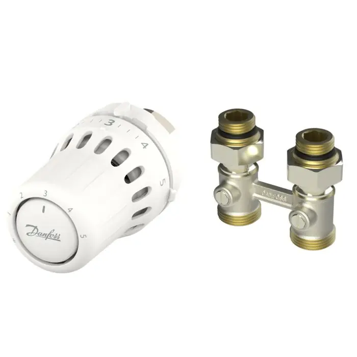 Kit Tête thermostatique React M30X1,5 + RLV-KB droit Mâle 1/2" (15/21) - Danfoss Commander Maintenant