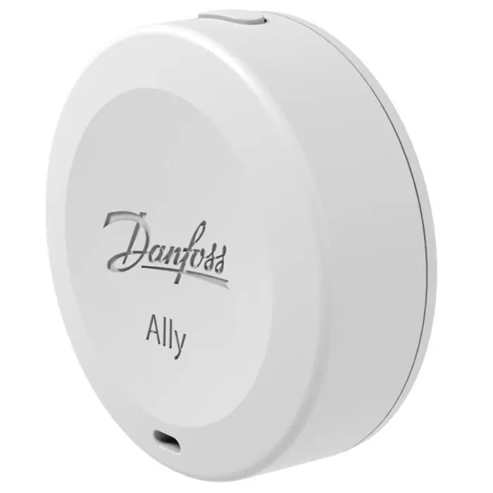 Prix Cassé Sonde d‘ambiance déportée pour tête thermostatique Ally - Compatible avec la passerelle Ally et tout système Zigbee - Danfoss