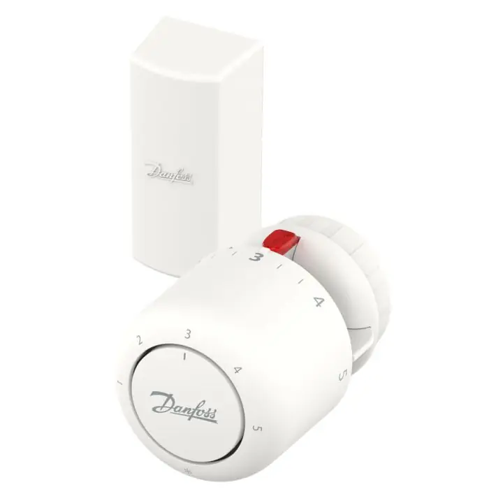 Tête thermostatique Aero pour corps Danfoss RA, technologie gaz, avec une sonde déportée - Danfoss Top Vente