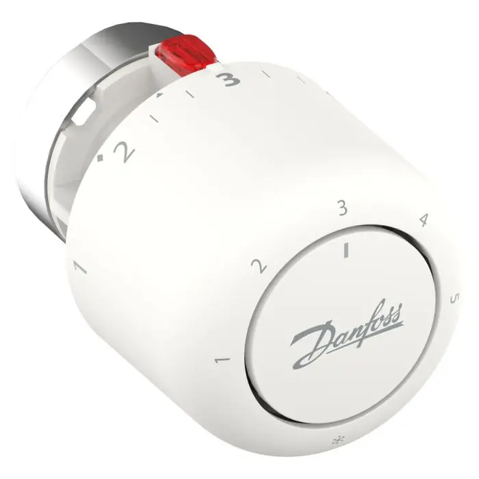 Tête thermostatique Aero pour ancien corps Danfoss RA/V, technologie gaz - Repère pour malvoyants - Danfoss Bon Plan