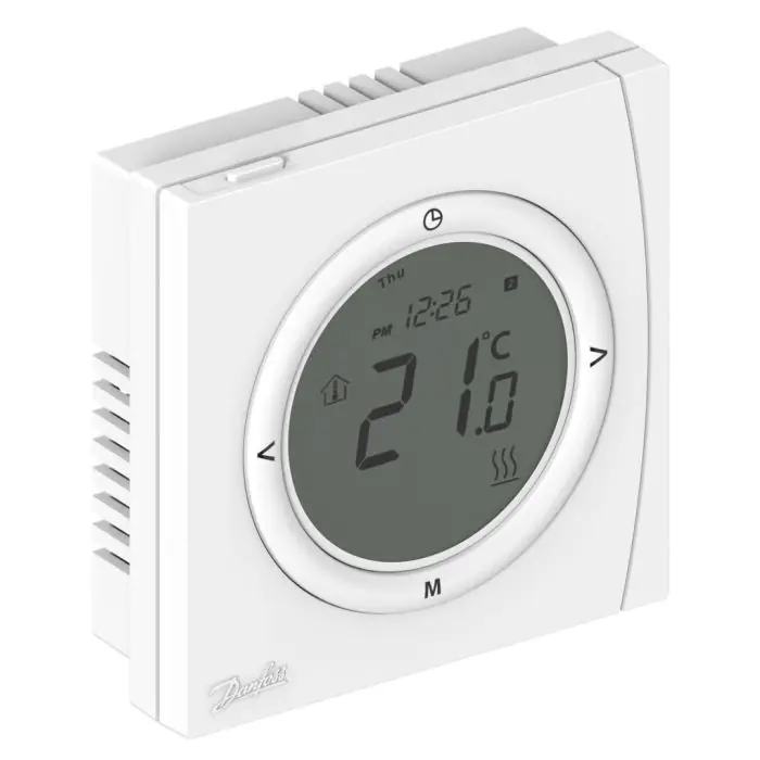 Solde TP 5001M V2, thermostat digital programmable, mode 5j+2j, sortie relais inverseur, alimentation 230V CA - Danfoss