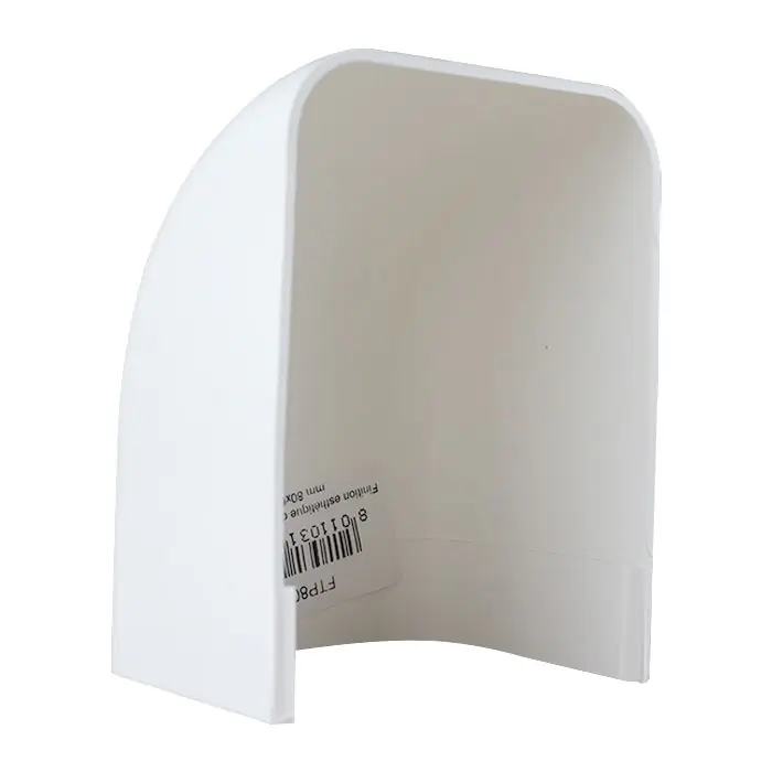 Bouchon de finition esthétique pour fin de goulotte 80 x 60 mm – blanc – First Plast Soldes