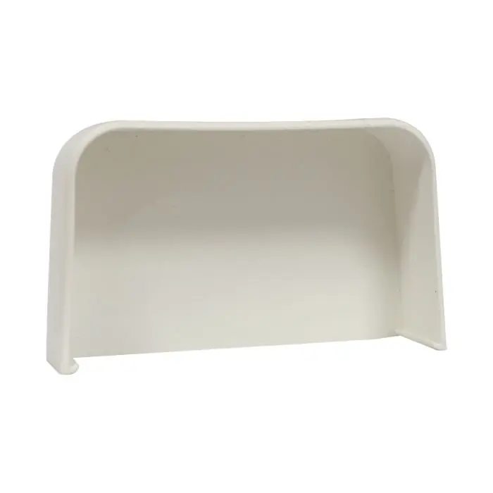 Certifié Bouchon de finition esthétique pour fin de goulotte 125 x 75 mm – blanc – First Plast