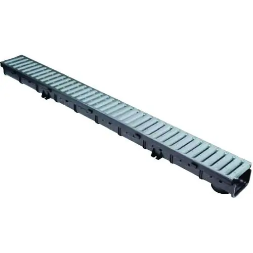Pack Caniveau emboîtable Noir PP PRATIKO EASY série 100 BAS + Grille Passerelle en acier A15 - First Plast Offre Exclusive