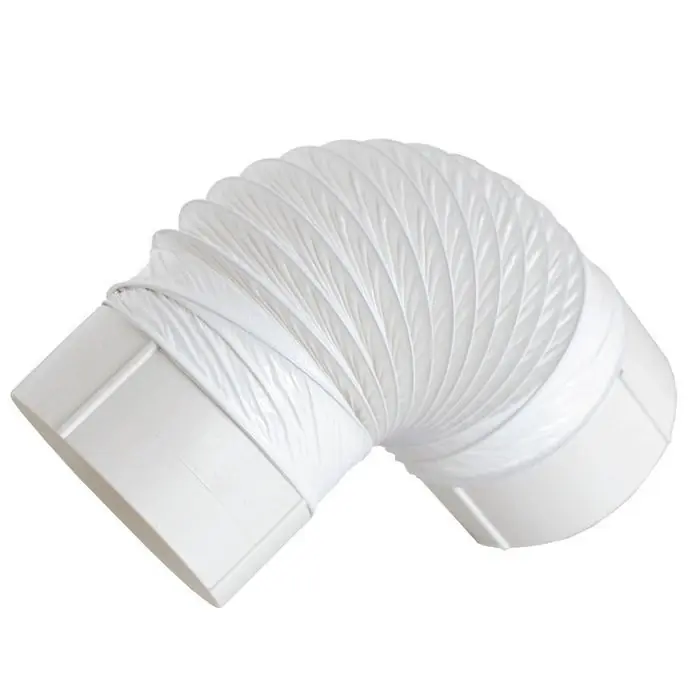 Manchon flexible Max 60 cm pour tube Ventilation Rond Ø125 Blanc - First Plast Soldes