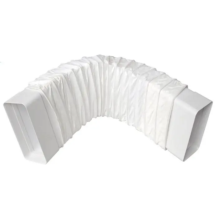 Affaire À Saisir Manchon flexible Max 60 cm pour Tube Ventilation Rectangulaire 120 x 60 Blanc - First Plast