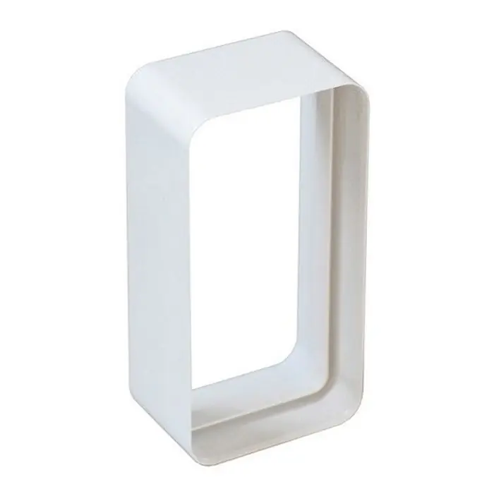 Manchon pour tube Ventilation Rectangulaire 150 x 70 Blanc - First Plast Pas Cher