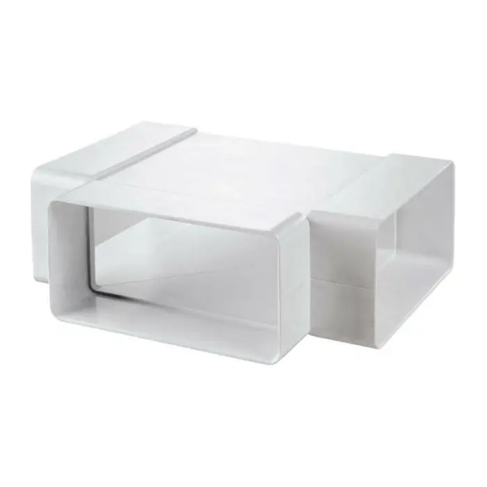 Té pour tube Ventilation rectangulaire 150 x 70 mm Blanc - First Plast Commander Vite