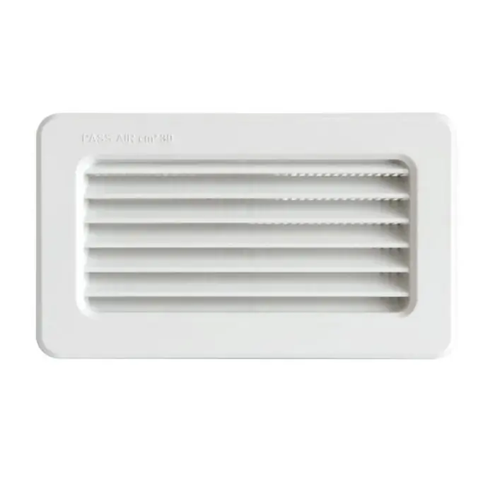 Grille terminale à encastrer 145 x 85 mm pour tubes Ventilation rectangulaire 120 x 60 / 150 x 70 mm - First Plast Acheter Direct