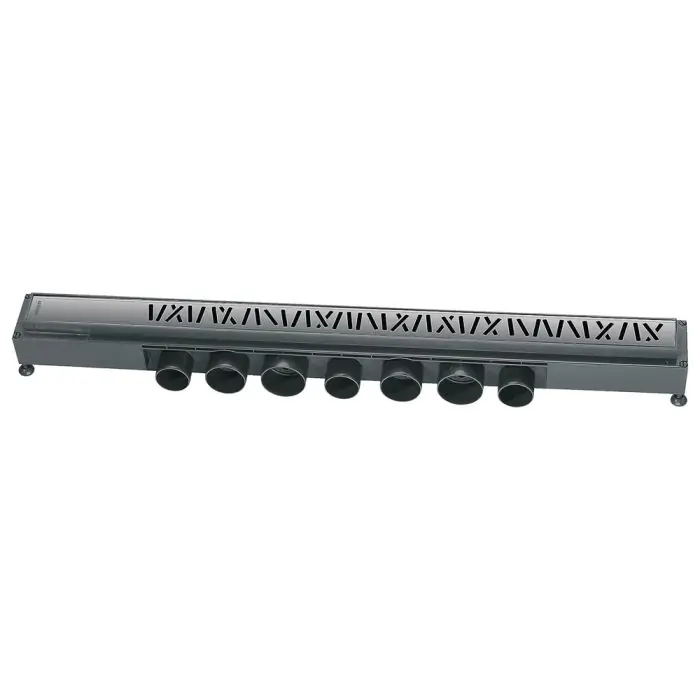 Caniveau de douche Venisio Mikado avec grille en inox brossé, Ø50 - L.700 mm - Wirquin Pro Satisfait Ou Remboursé