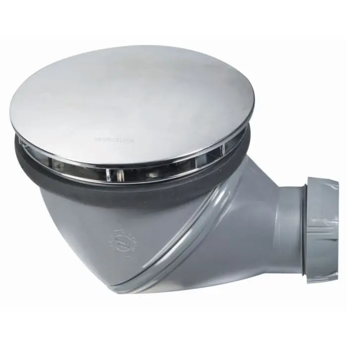 Affaire À Saisir Bonde de Douche NF Ø90 Orientable Horizontale/Verticale JAMES - Dôme ABS Chromé - Wirquin Pro