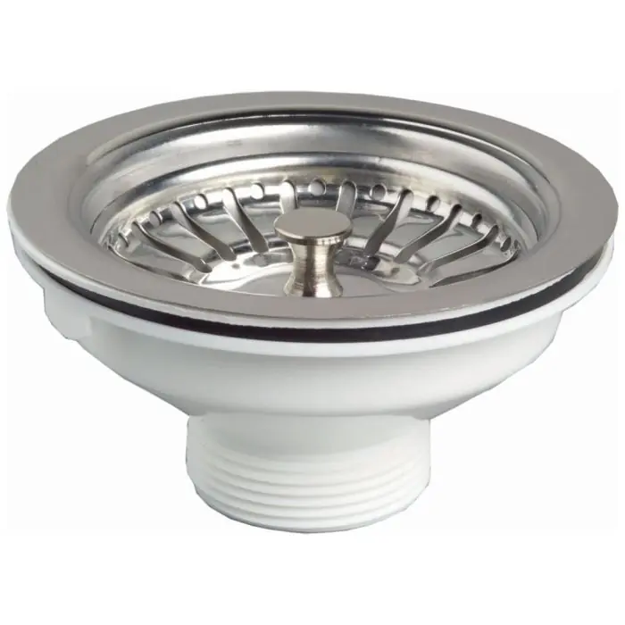 Bonde évier Ø90 NF à panier en inox - Wirquin Pro Expédition Rapide