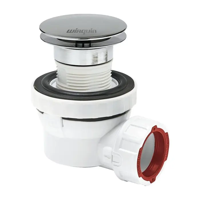 Ensemble Bonde et siphon Lavabo Ø32 NANO 6.7 à écoulement libre - Wirquin Pro Authentique