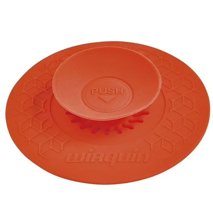 Dernière Chance Bouchon universel Ø110mm 2 en 1 UPPY en silcone Rouge – Wirquin Pro