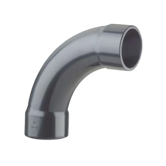 Expédition Rapide COUDE GRAND RAYON PVC PRESSION 90° FF à coller - Ø50 - PLASSON