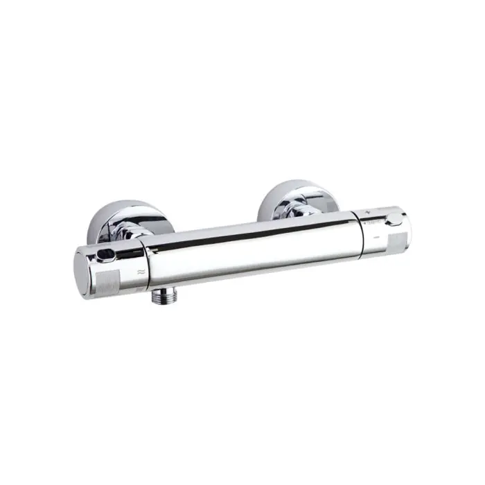 Mitigeur thermostatique douche Chromé TERMOTECH Poignée laiton blocage à 38° Authentique