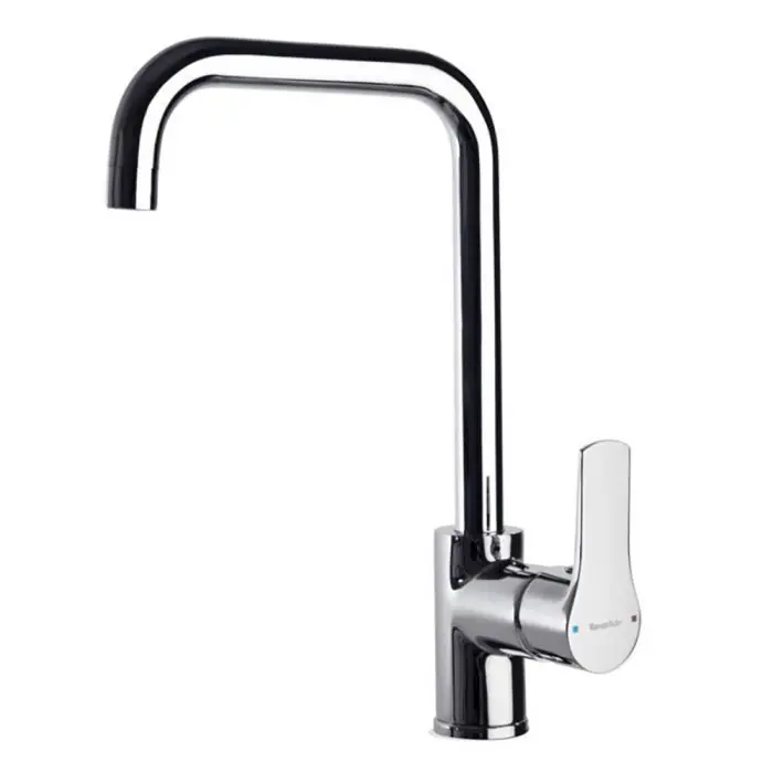 Expédition Rapide Mitigeur évier Chromé bec orientable TITANIUM NF