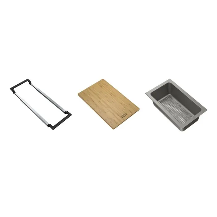 Nouveauté Set d‘accessoires ALL-IN SET 1 Rail + Planche + Panier égouttoir - Franke