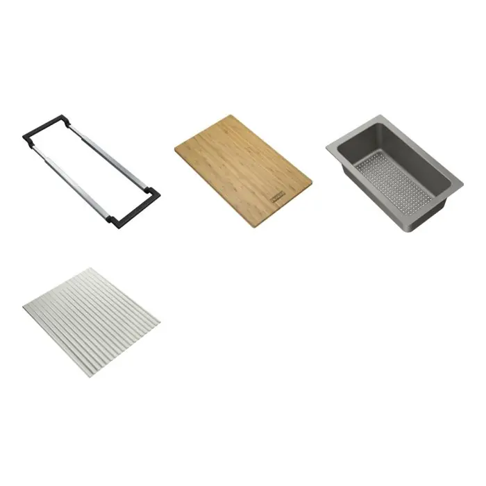 Set d‘accessoires ALL-IN SET 3 Rail + Planche + Panier égouttoir + Tapis pliable – Franke Bon Plan