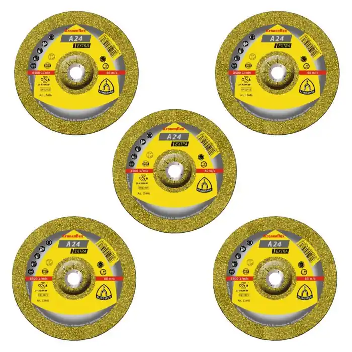 Commander Vite Lot de 5 Meules à ébarber, Type A 24 EX, 230x6x22,23 mm