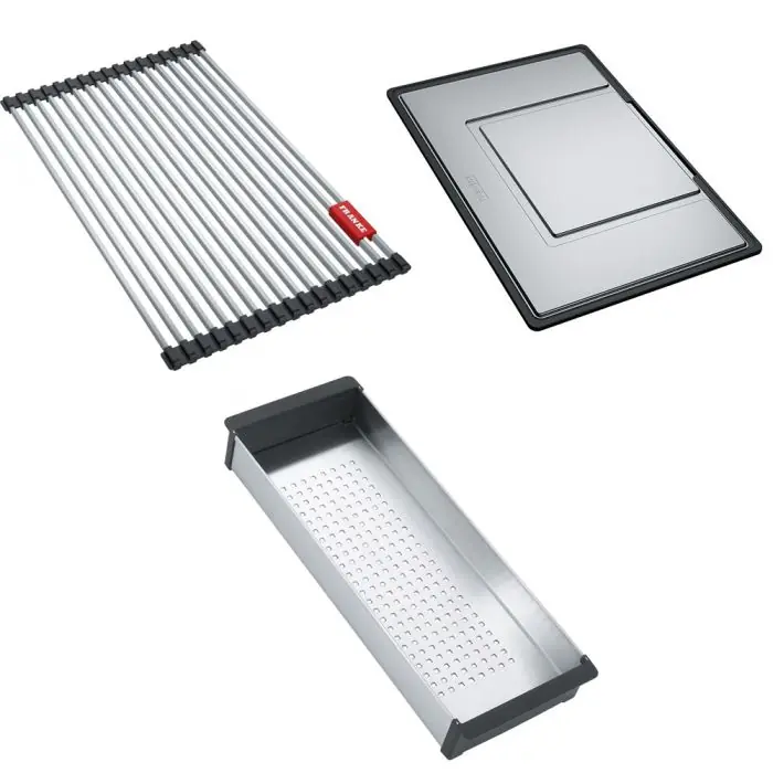 Commander Maintenant Set accessoires cuves Mythos Inox Rollmat + égouttoir + panier égouttoir – Franke